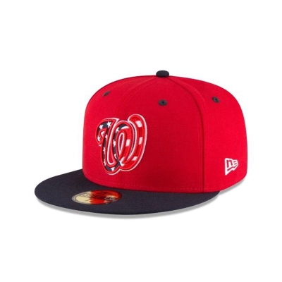 Sapca New Era Washington Nationals MLB Authentic Collection Alt 3 59FIFTY Fitted - Rosii